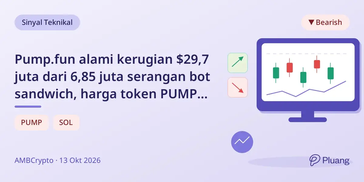Pump.fun alami kerugian $29,7 juta dari 6,85 juta serangan bot sandwich, harga token PUMP turun 25,8% dalam 9 hari.