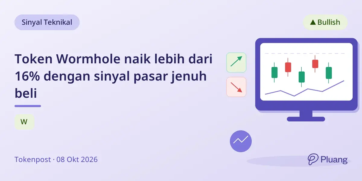 Token Wormhole naik lebih dari 16% dengan sinyal pasar jenuh beli