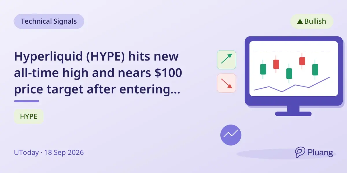 Hyperliquid (HYPE) hits new all-time high and nears $100 price target after entering crypto top 10.
