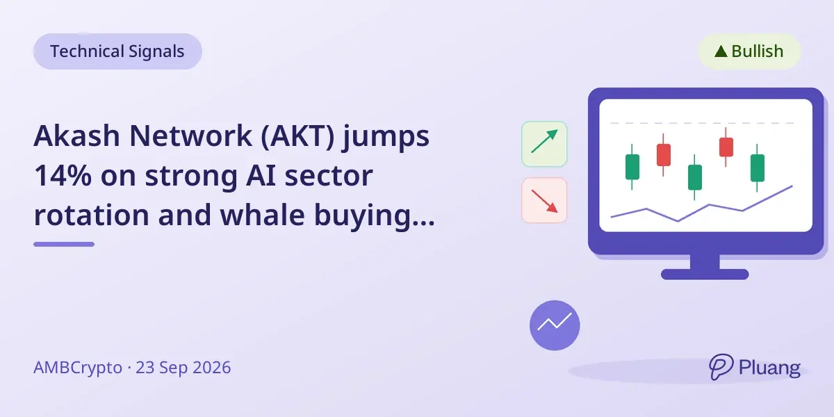 Akash Network (AKT) jumps 14% on strong AI sector rotation and whale buying activity