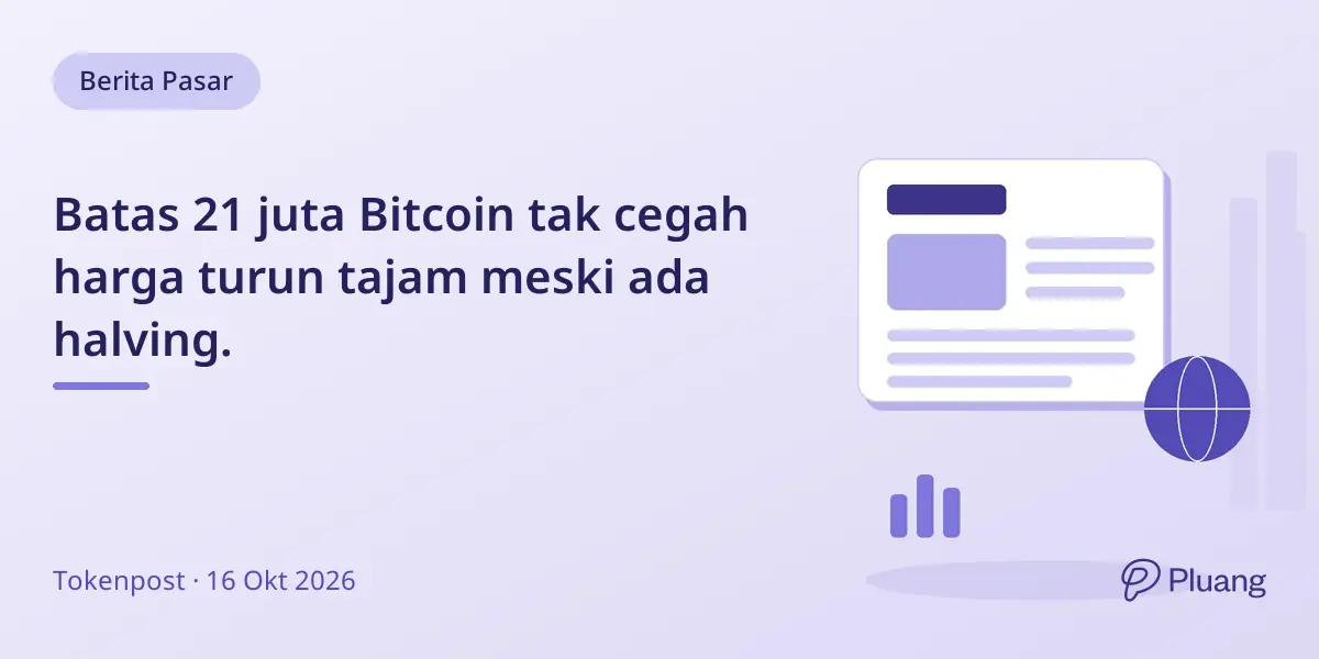 Batas 21 juta Bitcoin tak cegah harga turun tajam meski ada halving.
