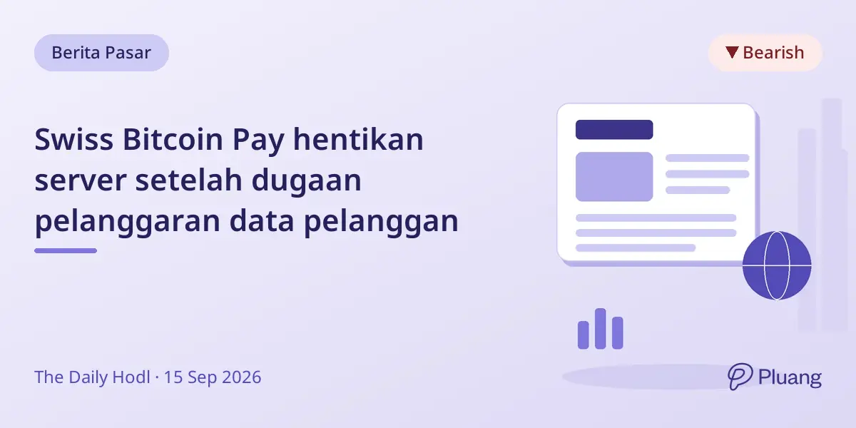 Swiss Bitcoin Pay hentikan server setelah dugaan pelanggaran data pelanggan