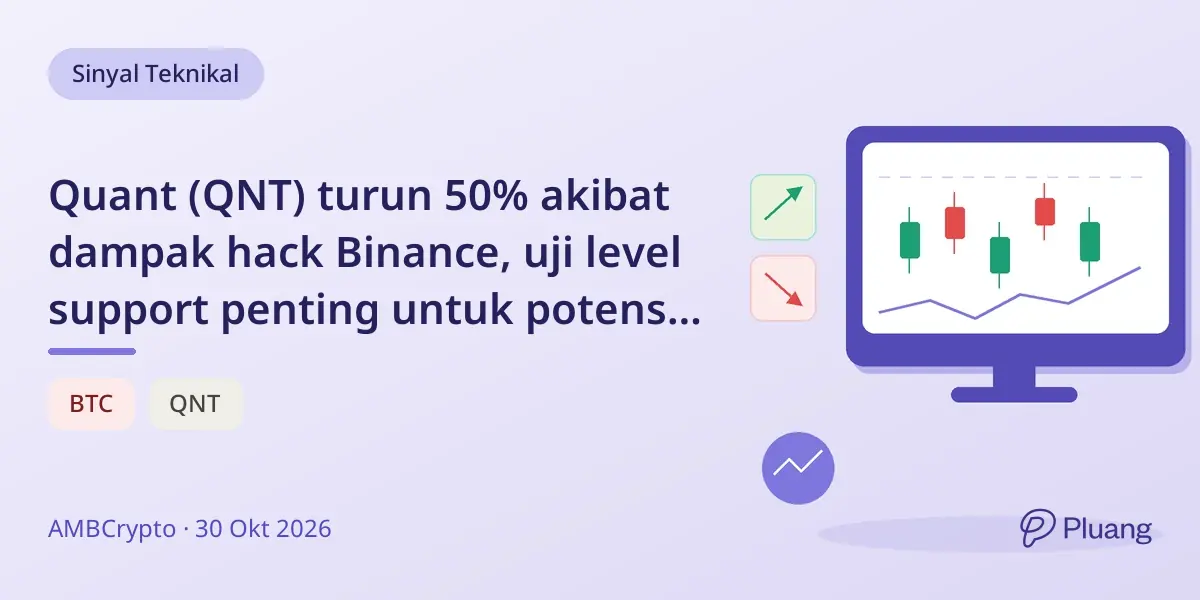 Quant (QNT) turun 50% akibat dampak hack Binance, uji level support penting untuk potensi rebound.