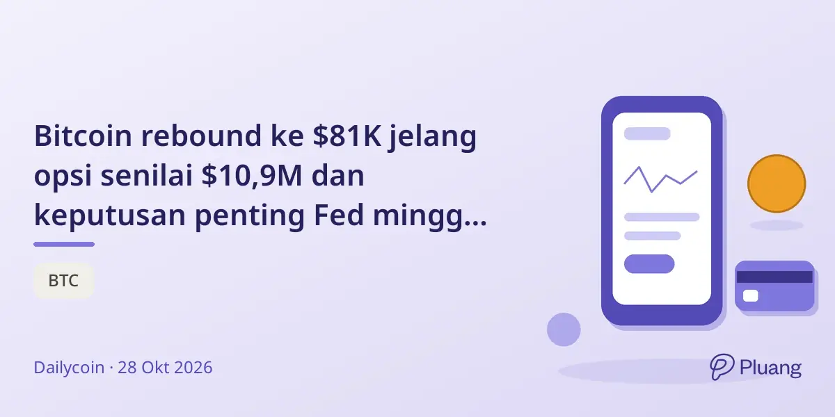 Bitcoin rebound ke $81K jelang opsi senilai $10,9M dan keputusan penting Fed minggu ini.