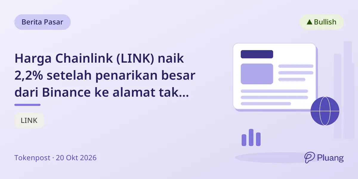 Harga Chainlink (LINK) naik 2,2% setelah penarikan besar dari Binance ke alamat tak dikenal