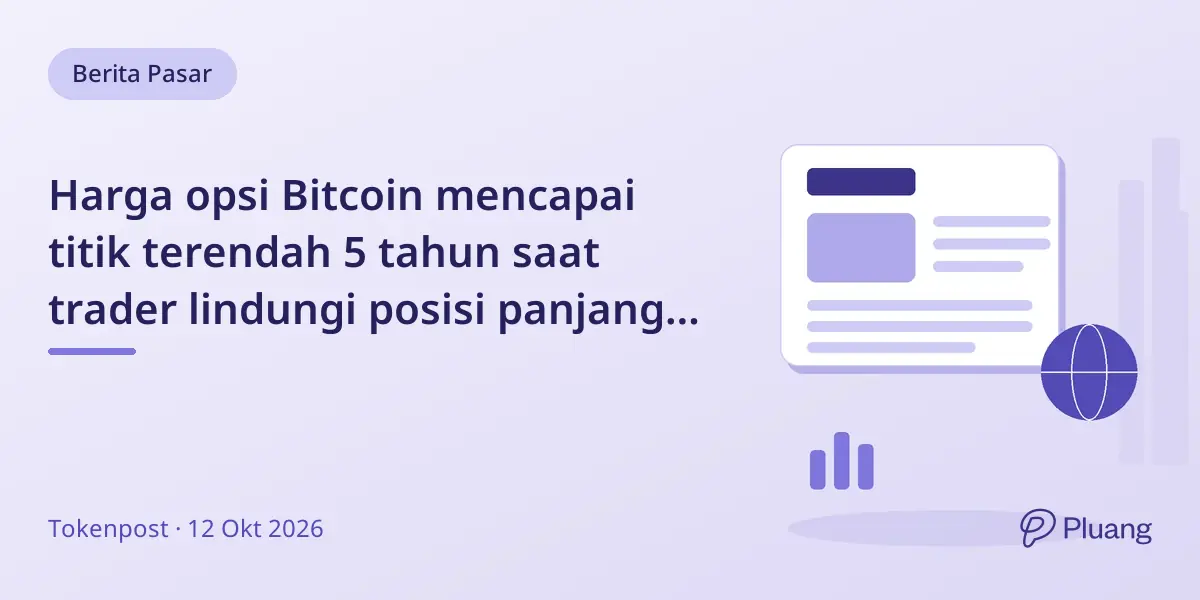 Harga opsi Bitcoin mencapai titik terendah 5 tahun saat trader lindungi posisi panjang dengan proteksi turun.