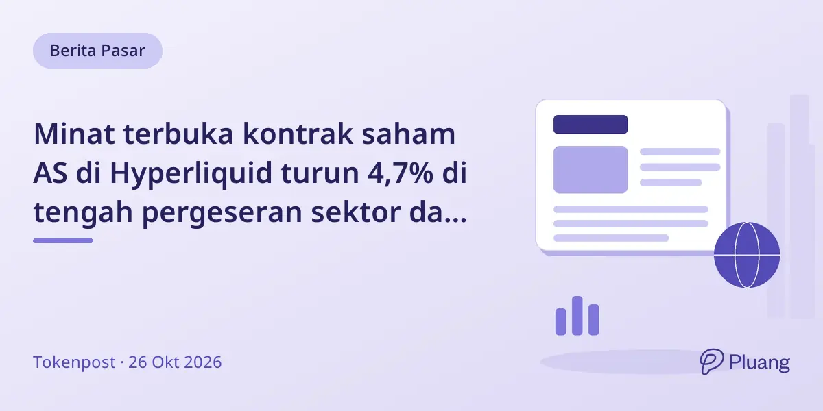 Minat terbuka kontrak saham AS di Hyperliquid turun 4,7% di tengah pergeseran sektor dan sorotan investasi AI