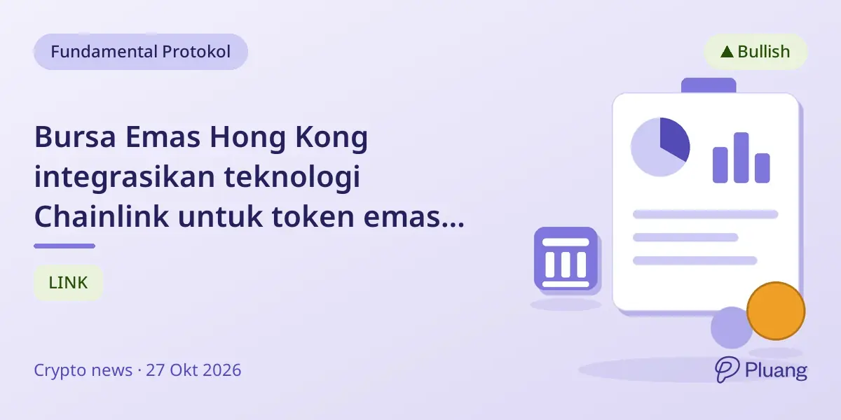Bursa Emas Hong Kong integrasikan teknologi Chainlink untuk token emas XGZ lintas blockchain.