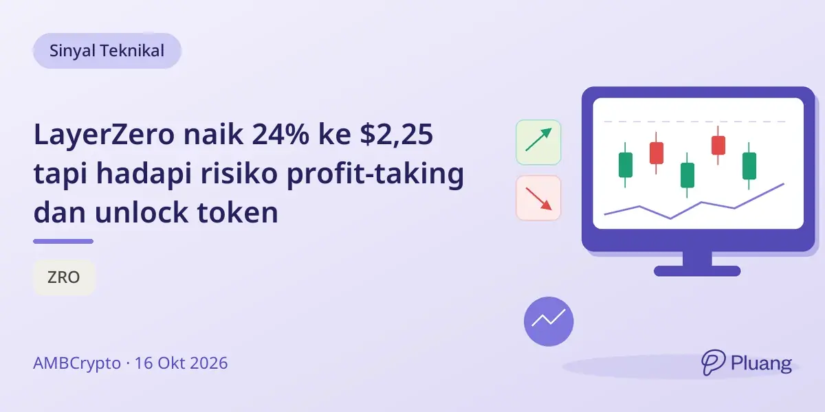 LayerZero naik 24% ke $2,25 tapi hadapi risiko profit-taking dan unlock token