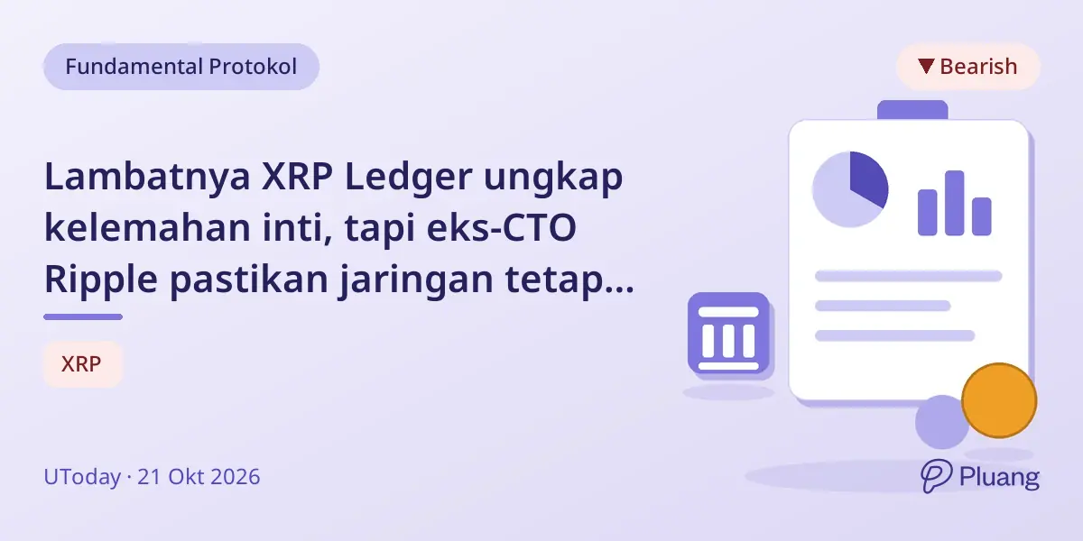 Lambatnya XRP Ledger ungkap kelemahan inti, tapi eks-CTO Ripple pastikan jaringan tetap aman dan berjalan