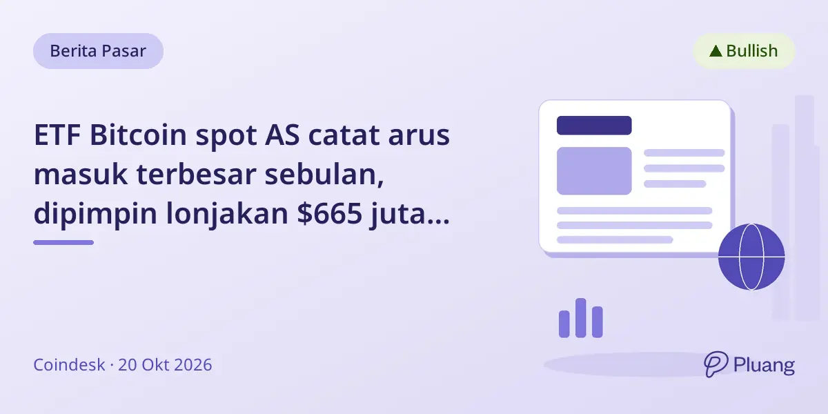 ETF Bitcoin spot AS catat arus masuk terbesar sebulan, dipimpin lonjakan $665 juta BlackRock.
