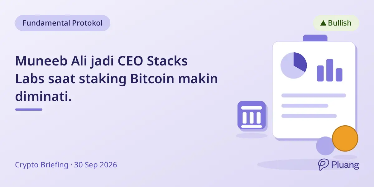 Muneeb Ali jadi CEO Stacks Labs saat staking Bitcoin makin diminati.