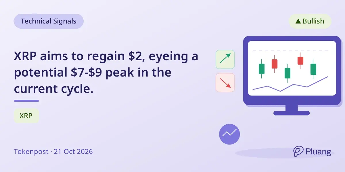 XRP aims to regain $2, eyeing a potential $7-$9 peak in the current cycle.