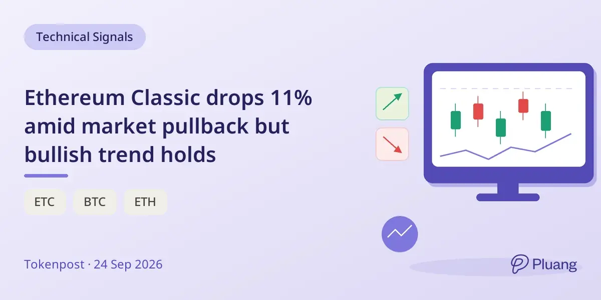 Ethereum Classic drops 11% amid market pullback but bullish trend holds