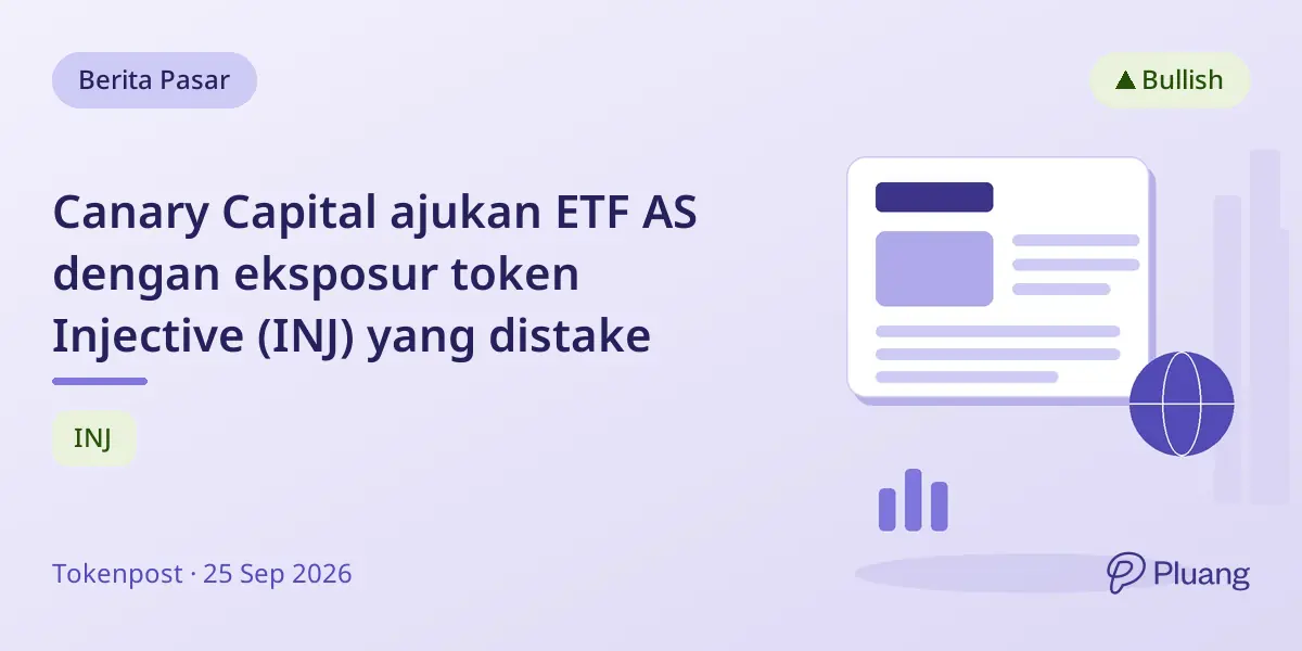 Canary Capital ajukan ETF AS dengan eksposur token Injective (INJ) yang distake