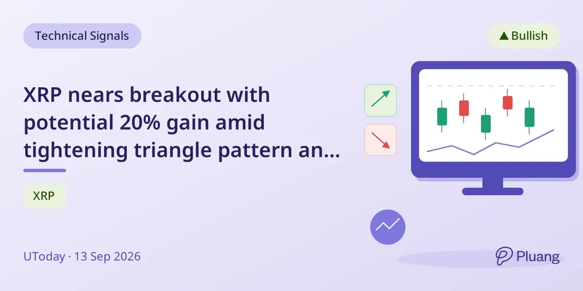 XRP nears breakout with potential 20% gain amid tightening triangle pattern and key regulatory vote.