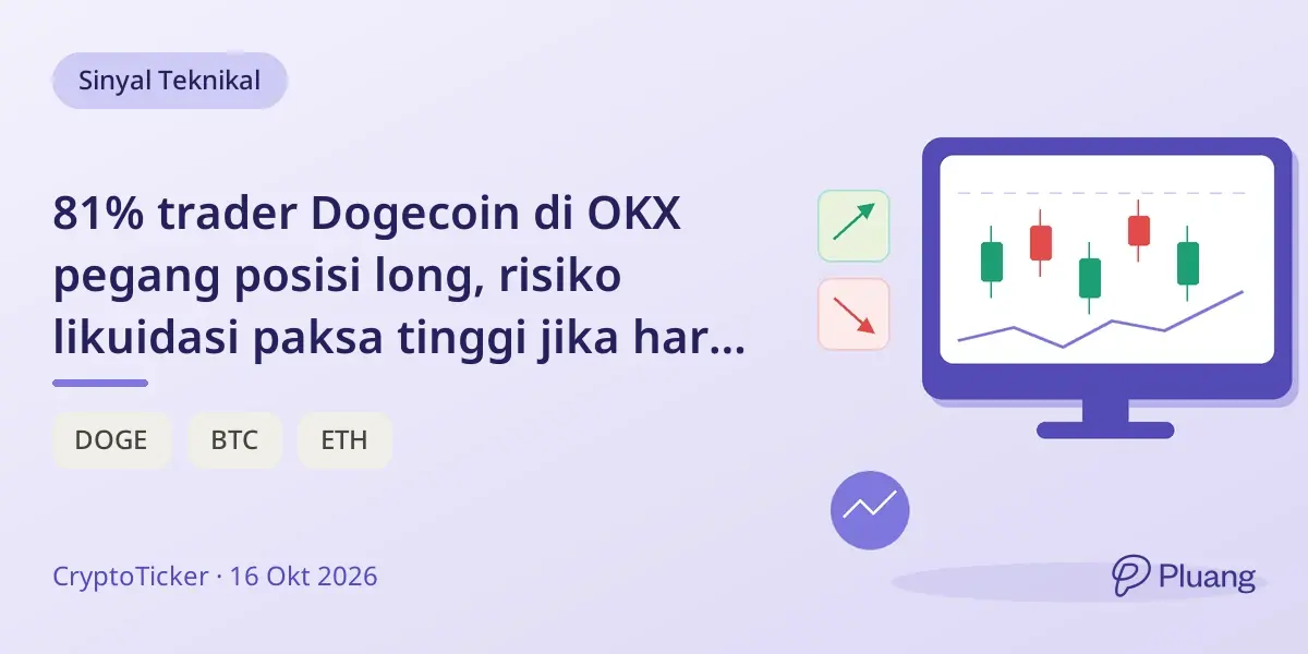 81% trader Dogecoin di OKX pegang posisi long, risiko likuidasi paksa tinggi jika harga turun.