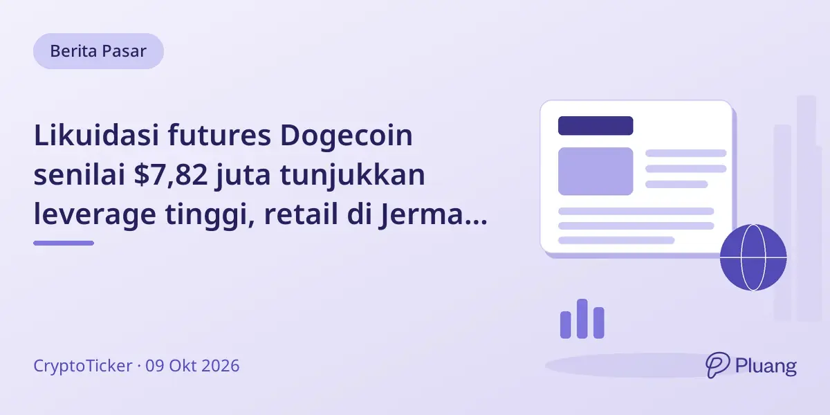 Likuidasi futures Dogecoin senilai $7,82 juta tunjukkan leverage tinggi, retail di Jerman dibatasi 2:1.