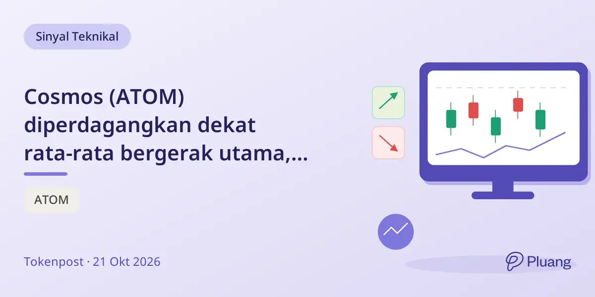 Cosmos (ATOM) diperdagangkan dekat rata-rata bergerak utama, harga stabil sekitar $1,76 pada 21 Okt.