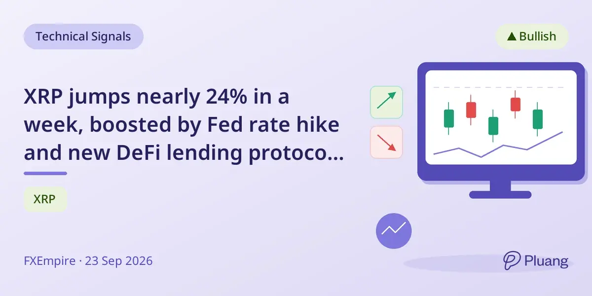 XRP jumps nearly 24% in a week, boosted by Fed rate hike and new DeFi lending protocol plans.