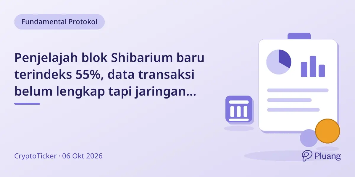 Penjelajah blok Shibarium baru terindeks 55%, data transaksi belum lengkap tapi jaringan tetap berjalan normal.