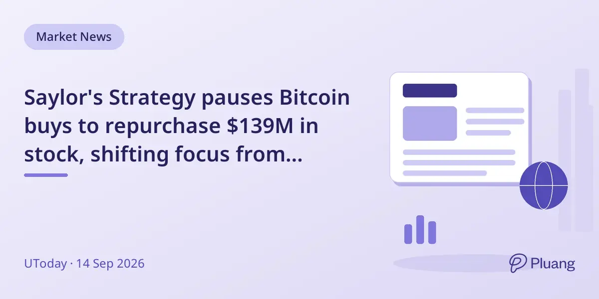 Saylor's Strategy pauses Bitcoin buys to repurchase $139M in stock, shifting focus from crypto to capital optimization.