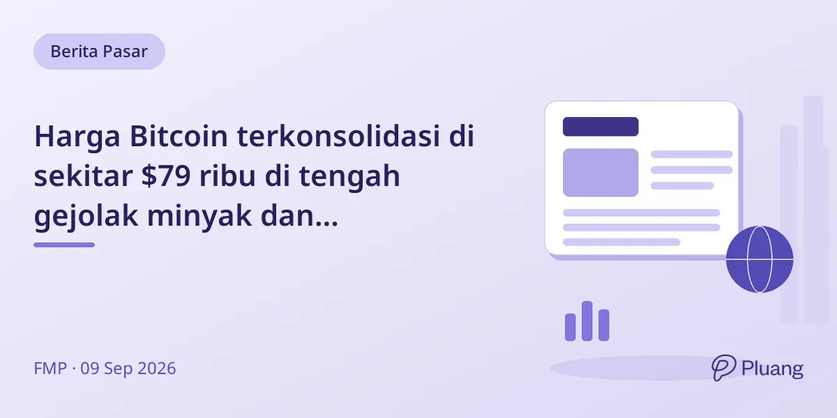 Harga Bitcoin terkonsolidasi di sekitar $79 ribu di tengah gejolak minyak dan ketidakpastian suku bunga Fed