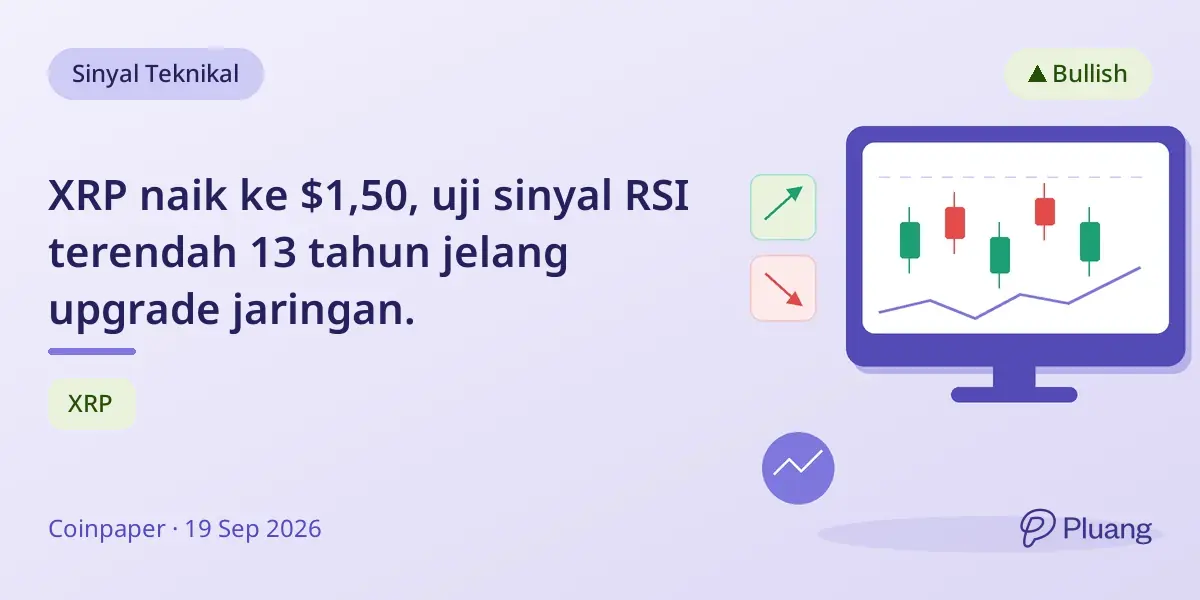 XRP naik ke $1,50, uji sinyal RSI terendah 13 tahun jelang upgrade jaringan.