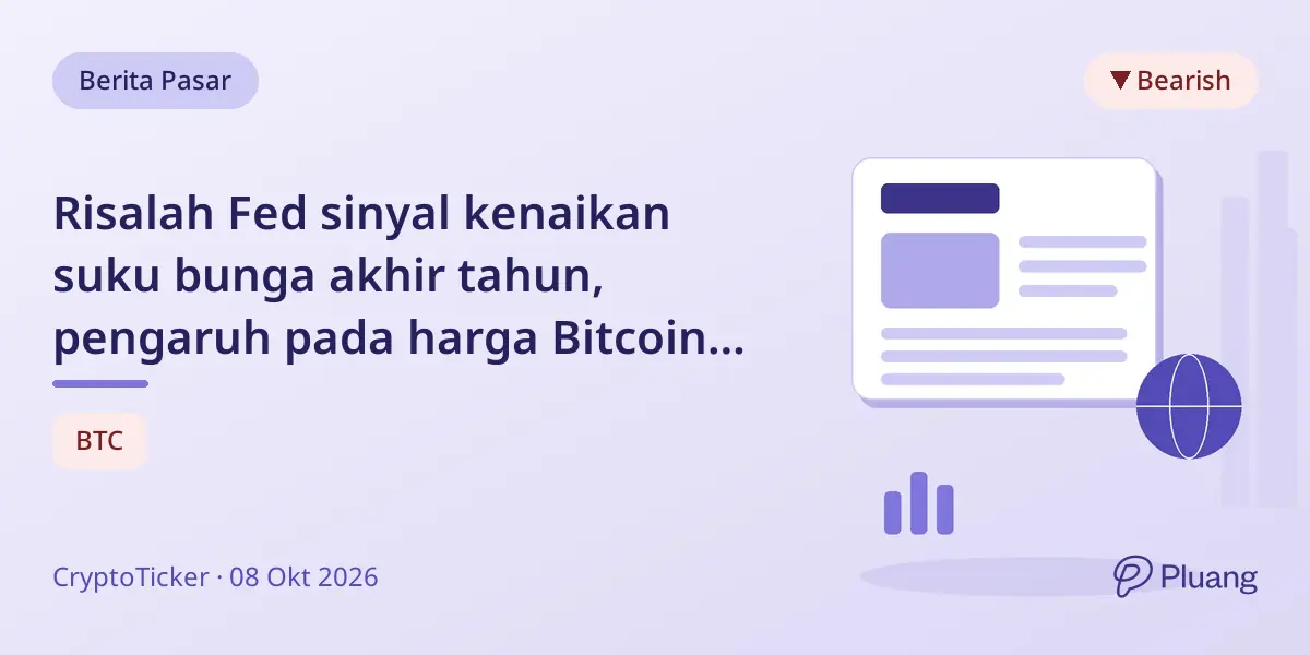 Risalah Fed sinyal kenaikan suku bunga akhir tahun, pengaruh pada harga Bitcoin dan strategi investor.