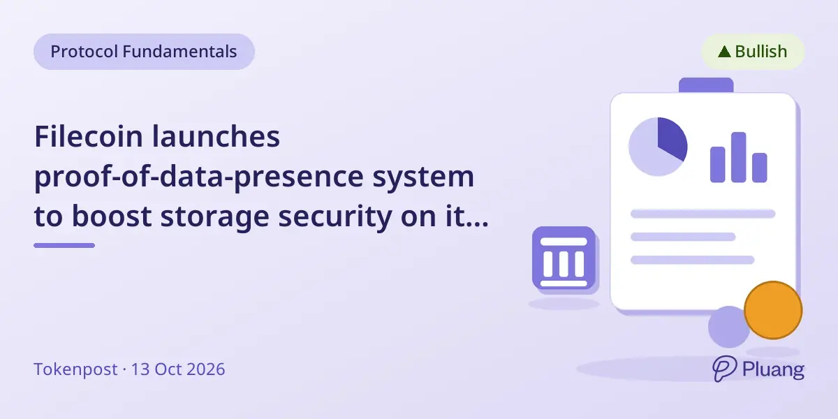 Filecoin launches proof-of-data-presence system to boost storage security on its network