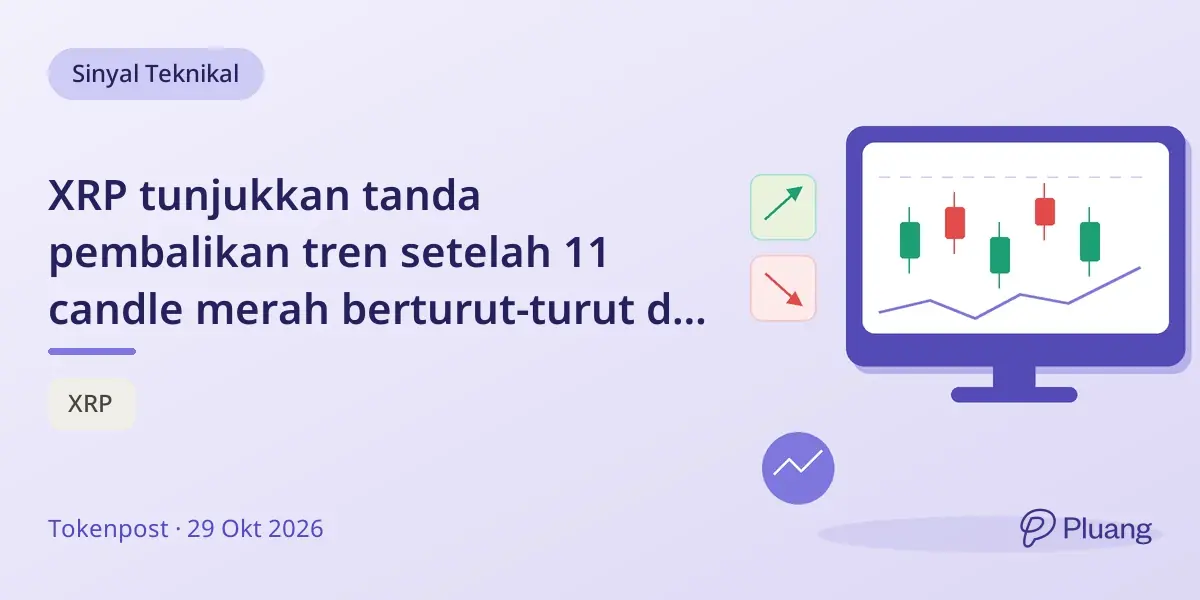 XRP tunjukkan tanda pembalikan tren setelah 11 candle merah berturut-turut di grafik Heikin Ashi 3 hari.