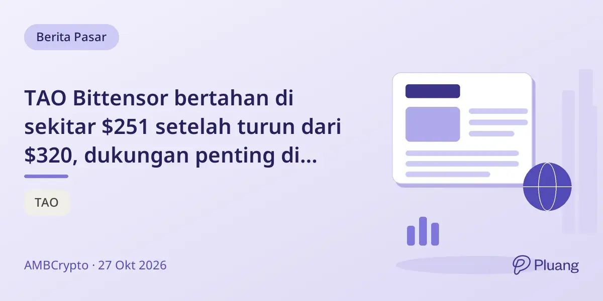 TAO Bittensor bertahan di sekitar $251 setelah turun dari $320, dukungan penting di $245-$247.