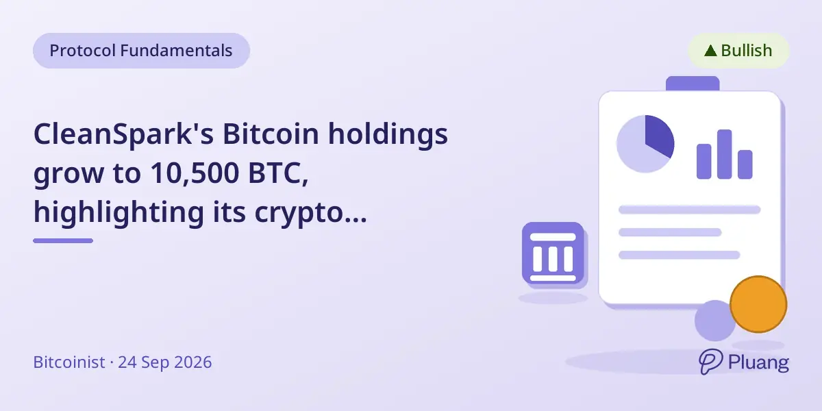 CleanSpark's Bitcoin holdings grow to 10,500 BTC, highlighting its crypto investment strategy.