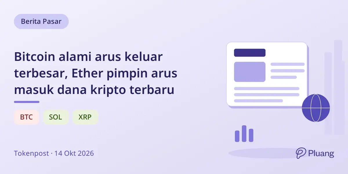 Bitcoin alami arus keluar terbesar, Ether pimpin arus masuk dana kripto terbaru