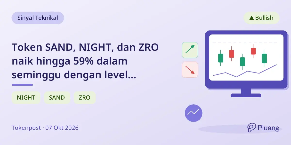 Token SAND, NIGHT, dan ZRO naik hingga 59% dalam seminggu dengan level resistance penting.