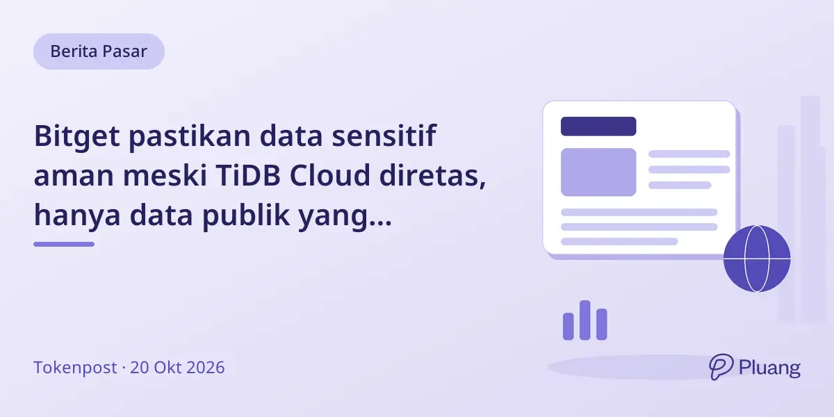 Bitget pastikan data sensitif aman meski TiDB Cloud diretas, hanya data publik yang terdampak
