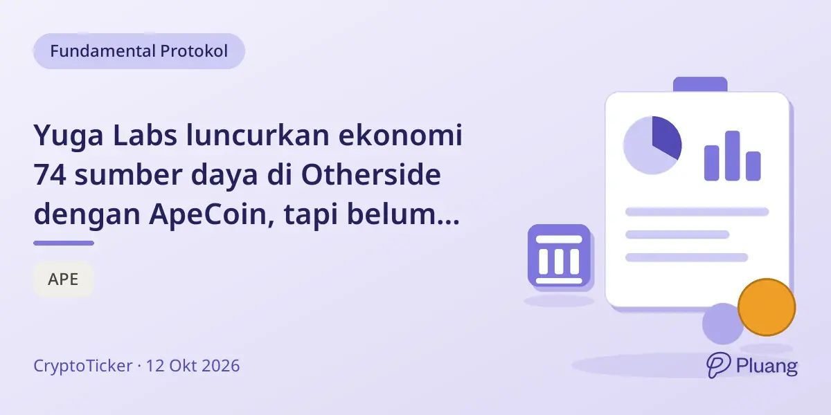 Yuga Labs luncurkan ekonomi 74 sumber daya di Otherside dengan ApeCoin, tapi belum ada tanggal rilis atau detail biaya.