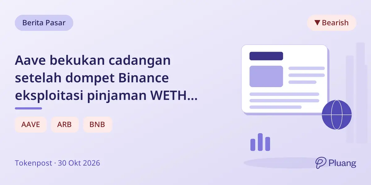 Aave bekukan cadangan setelah dompet Binance eksploitasi pinjaman WETH senilai $44,6 juta