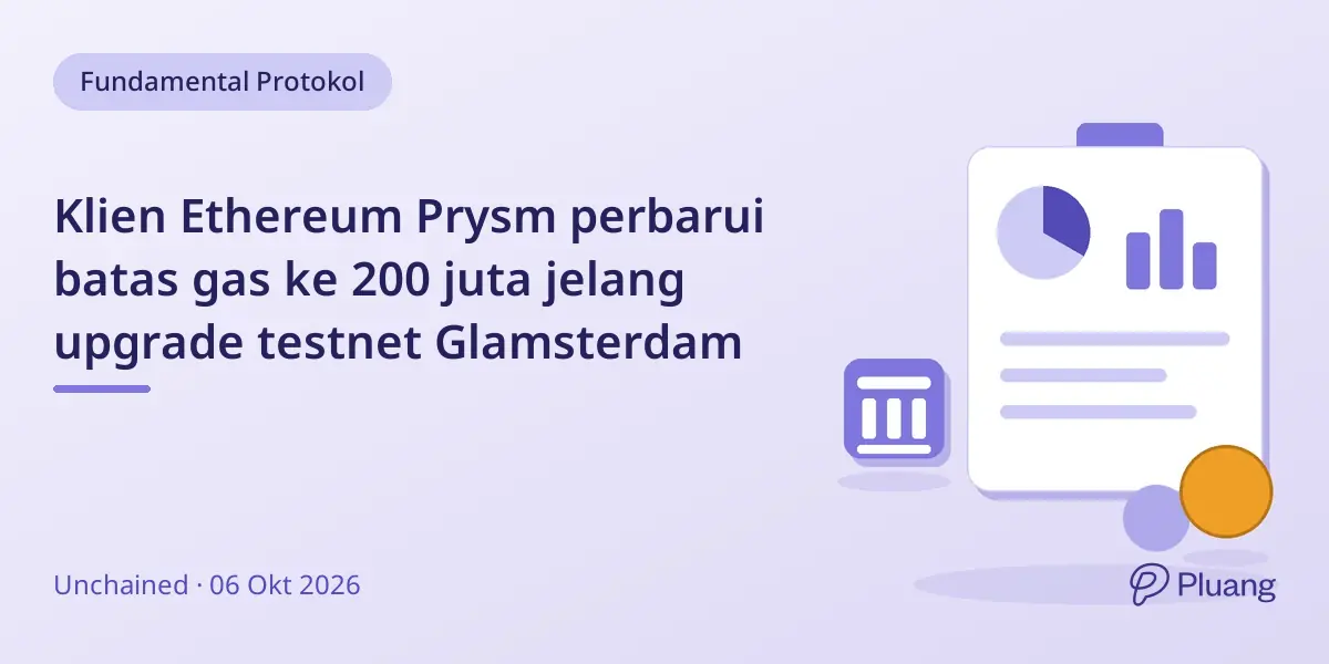 Klien Ethereum Prysm perbarui batas gas ke 200 juta jelang upgrade testnet Glamsterdam