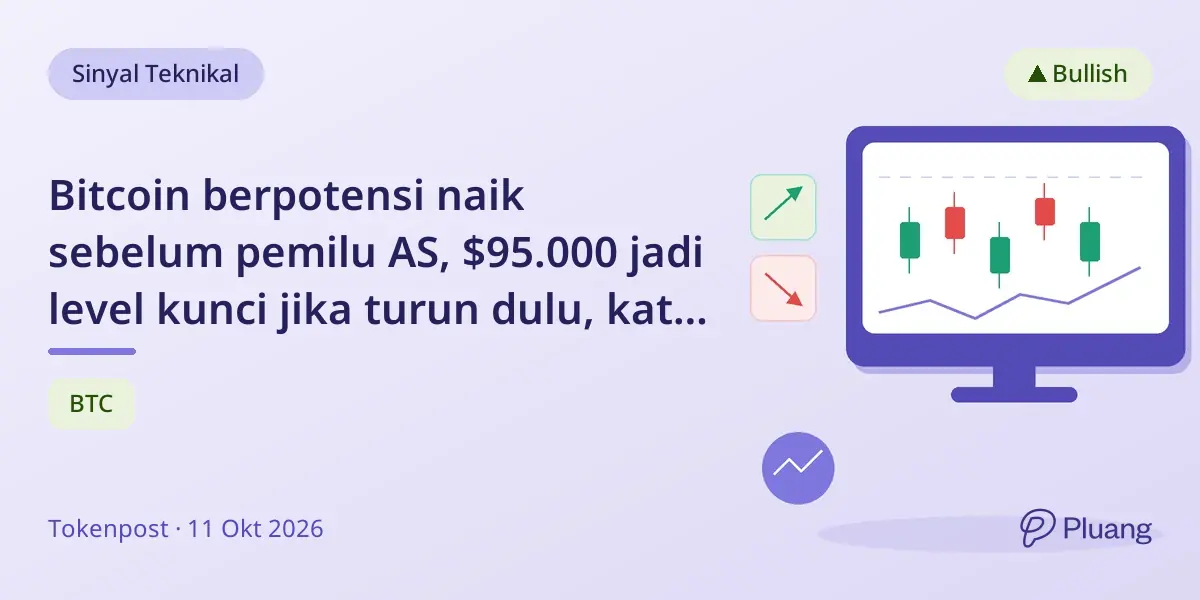 Bitcoin berpotensi naik sebelum pemilu AS, $95.000 jadi level kunci jika turun dulu, kata analis.