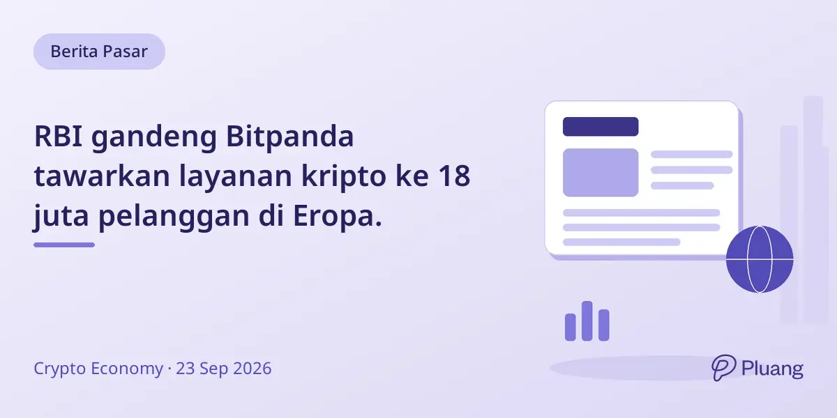 RBI gandeng Bitpanda tawarkan layanan kripto ke 18 juta pelanggan di Eropa.