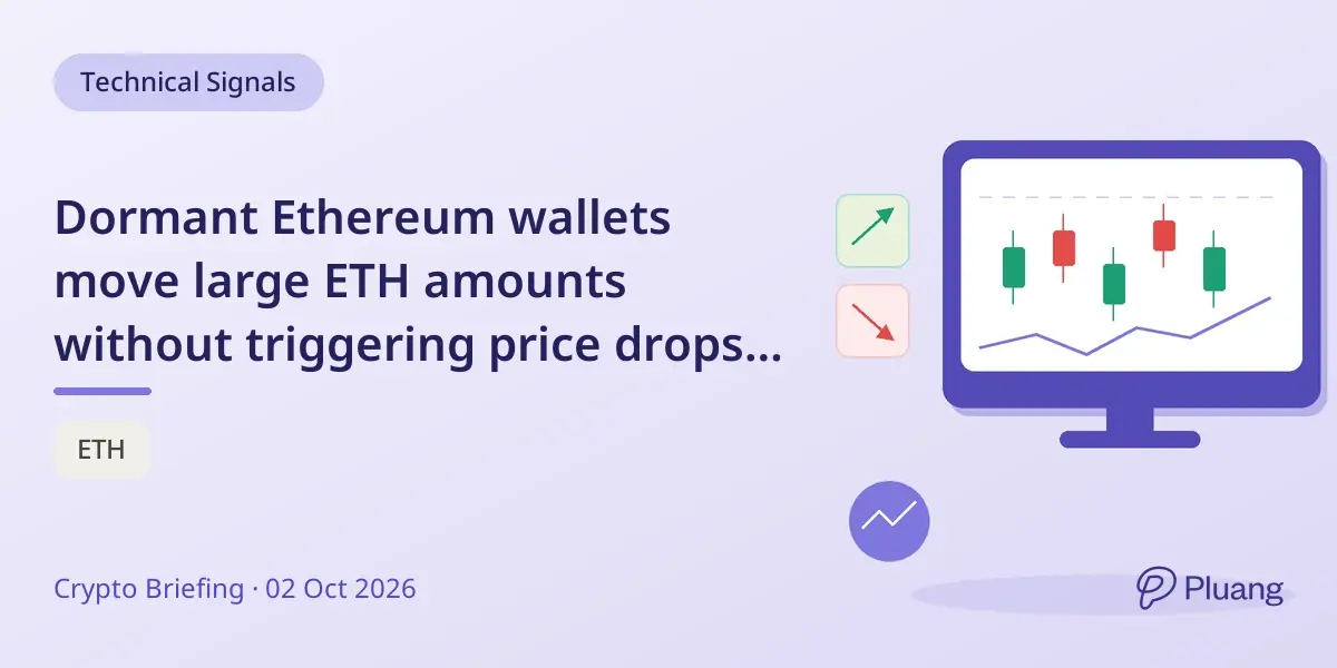 Dormant Ethereum wallets move large ETH amounts without triggering price drops on Sept 30