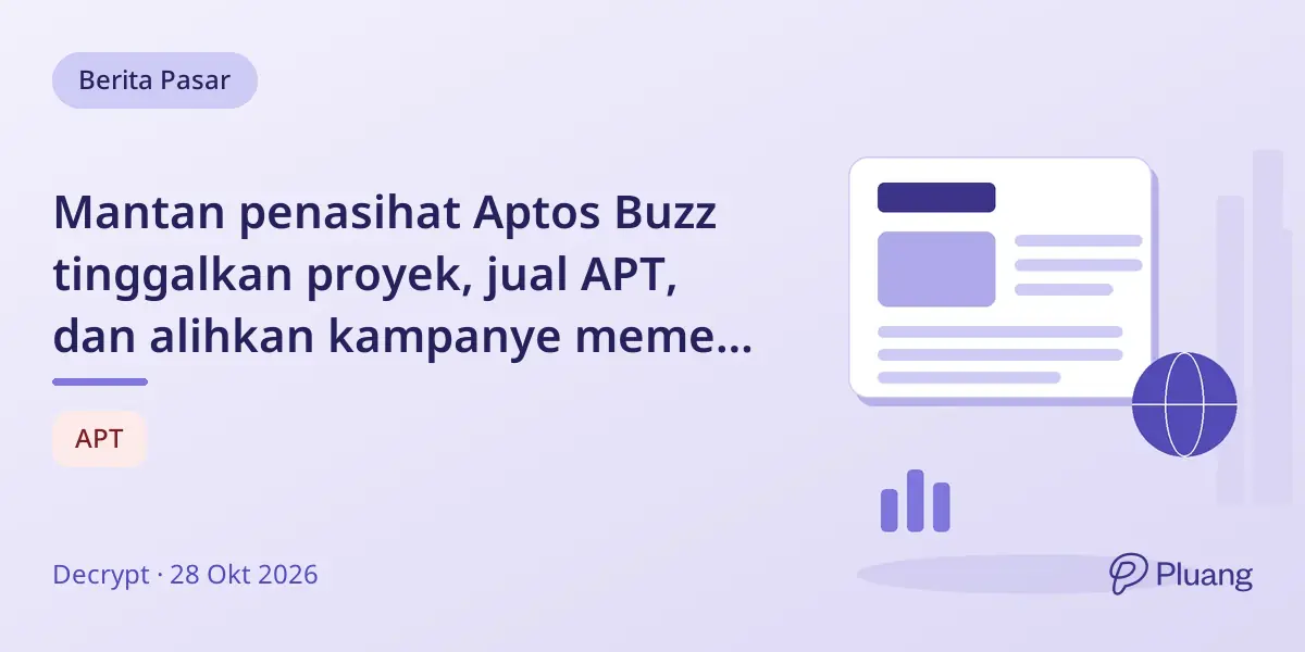Mantan penasihat Aptos Buzz tinggalkan proyek, jual APT, dan alihkan kampanye meme ke saham Meta.