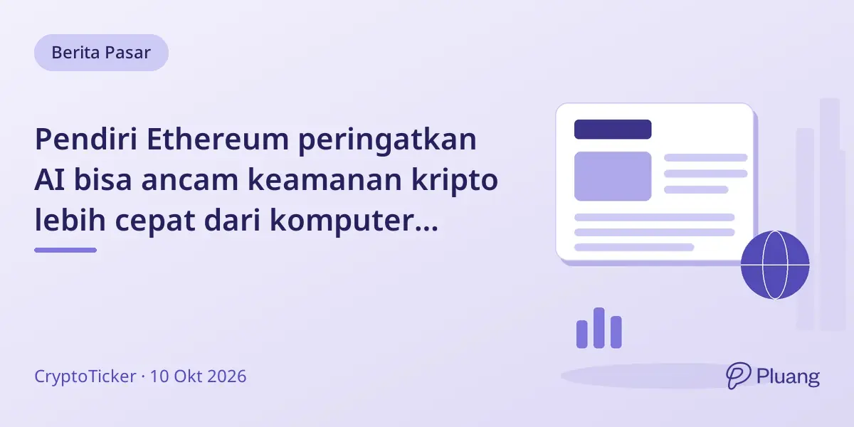 Pendiri Ethereum peringatkan AI bisa ancam keamanan kripto lebih cepat dari komputer kuantum, picu debat dengan pendiri Cardano.
