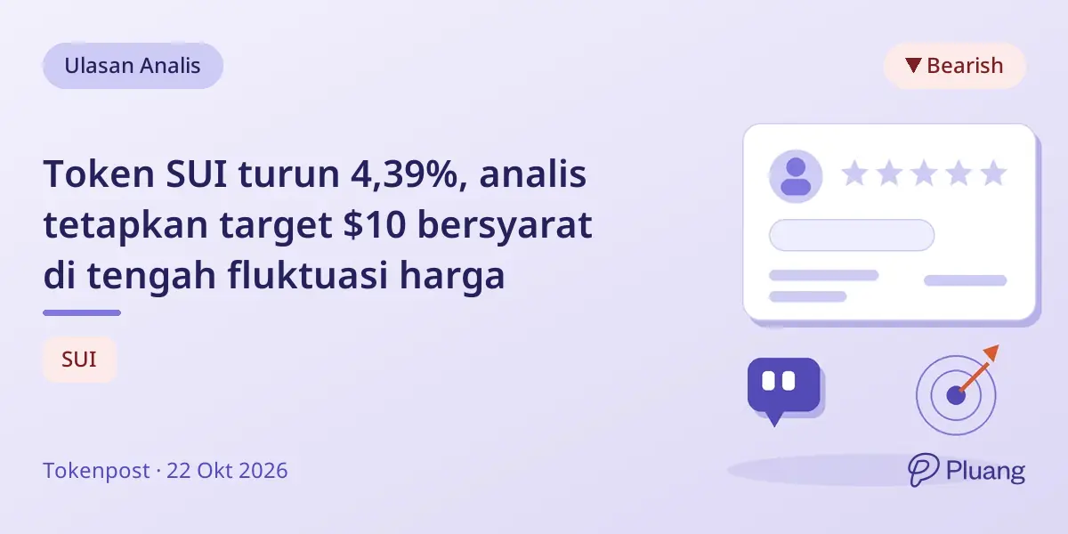 Token SUI turun 4,39%, analis tetapkan target $10 bersyarat di tengah fluktuasi harga