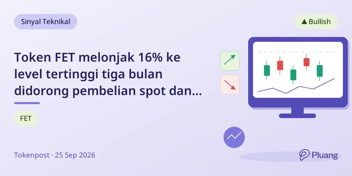 Token FET melonjak 16% ke level tertinggi tiga bulan didorong pembelian spot dan aktivitas derivatif yang meningkat