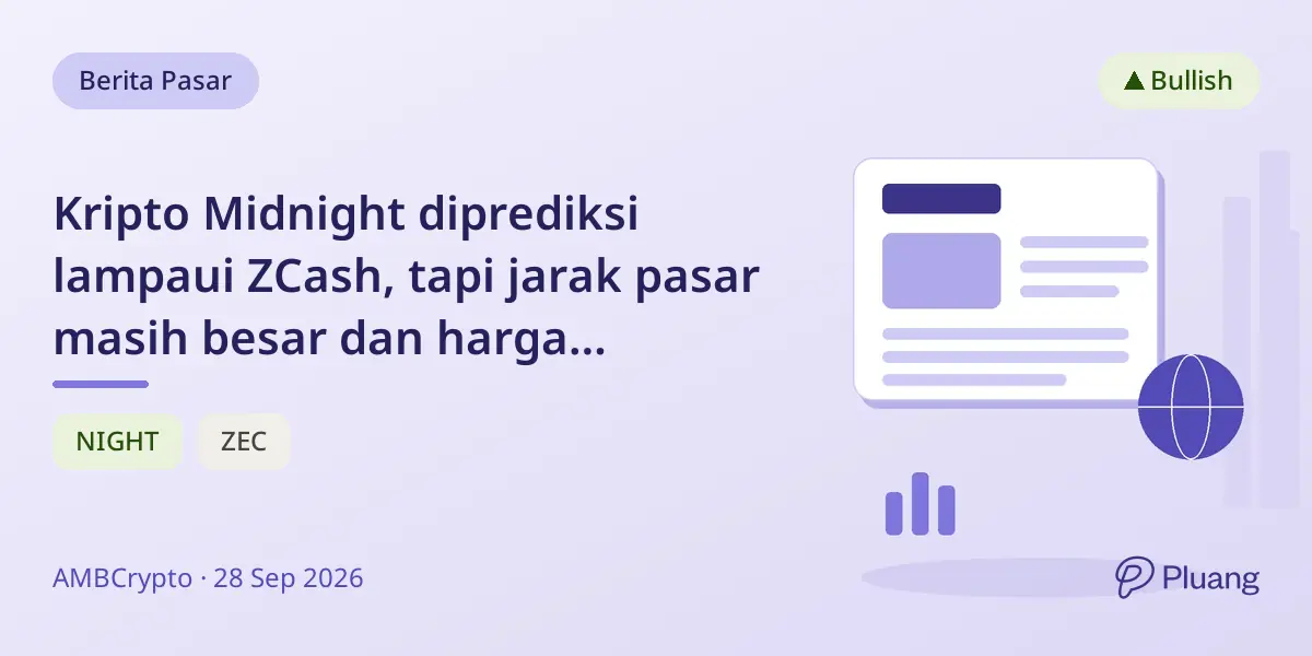 Kripto Midnight diprediksi lampaui ZCash, tapi jarak pasar masih besar dan harga bergerak serupa.