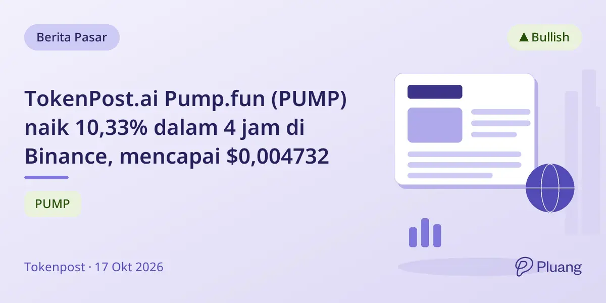 TokenPost.ai Pump.fun (PUMP) naik 10,33% dalam 4 jam di Binance, mencapai $0,004732