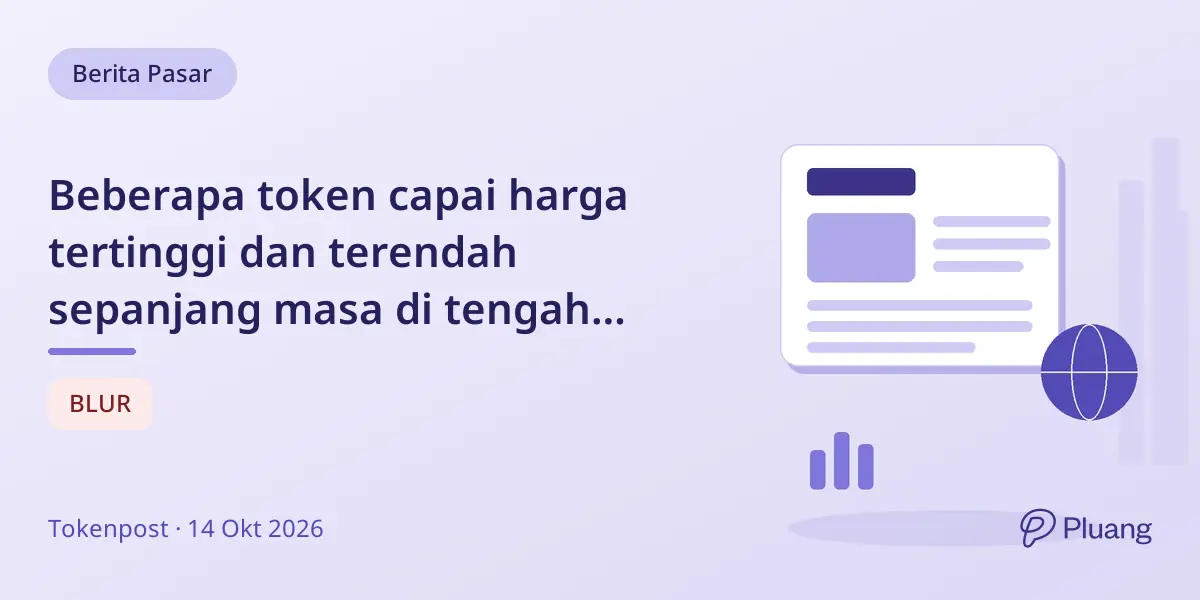Beberapa token capai harga tertinggi dan terendah sepanjang masa di tengah volatilitas pasar kripto.