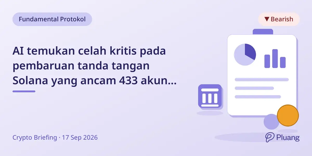 AI temukan celah kritis pada pembaruan tanda tangan Solana yang ancam 433 akun metadata